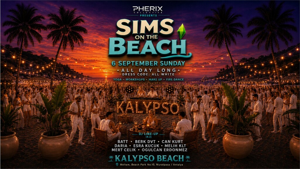 SIMS ON THE BEACH
