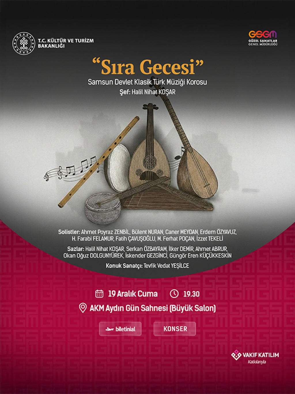 Sıra Gecesi - Samsun Devlet Klasik Türk Müziği Korosu