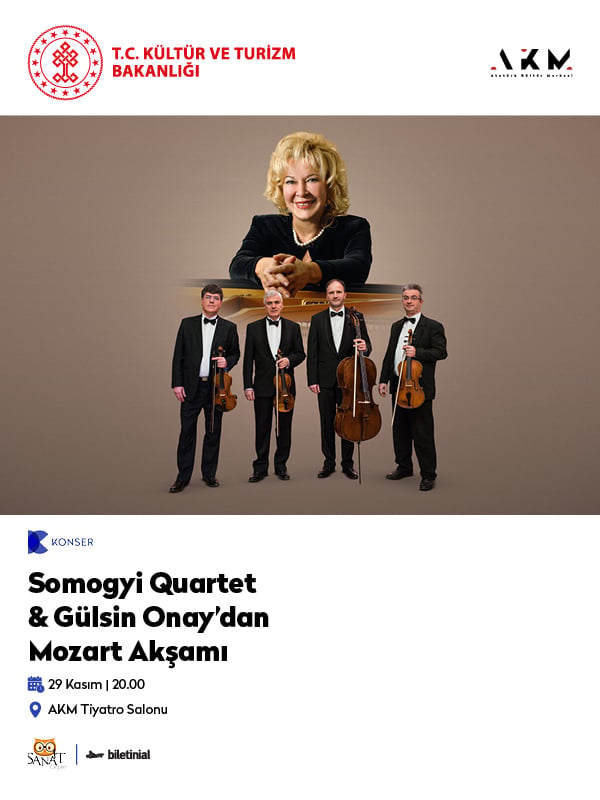 Somogyi Quartet & Gülsin Onay'dan Mozart Akşamı