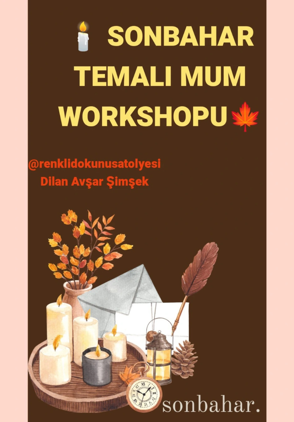 Sonbahar Temalı Mum Atölyesi