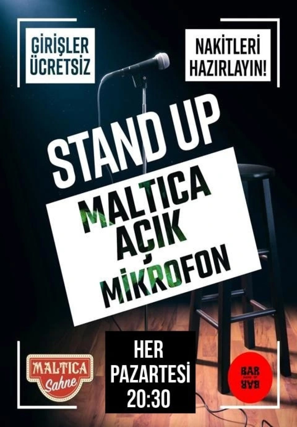 Stand up Maltica Açık Mikrofon