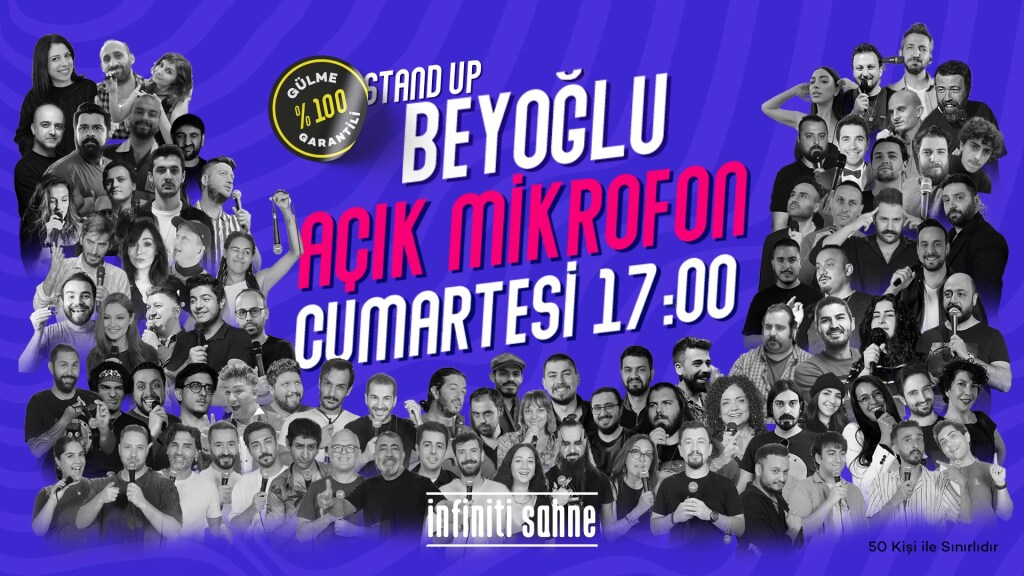 Stand up Taksim Beyoğlu Açık Mikrofon Cumartesi
