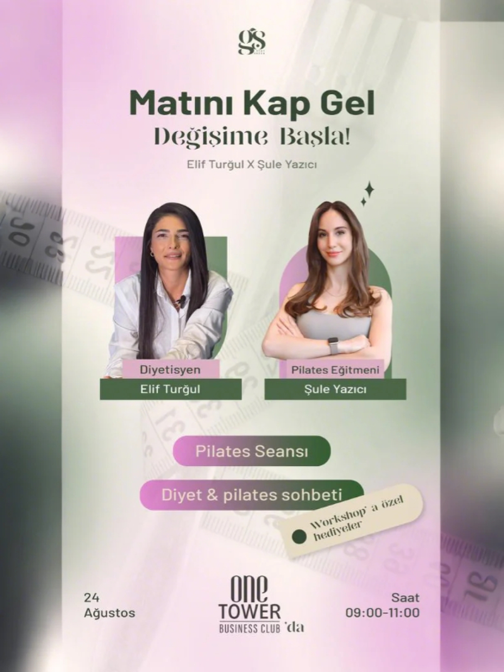 Stay Healthy, Be Happy Pilates Seansı by Elif Turğul X Şule Yazıcı
