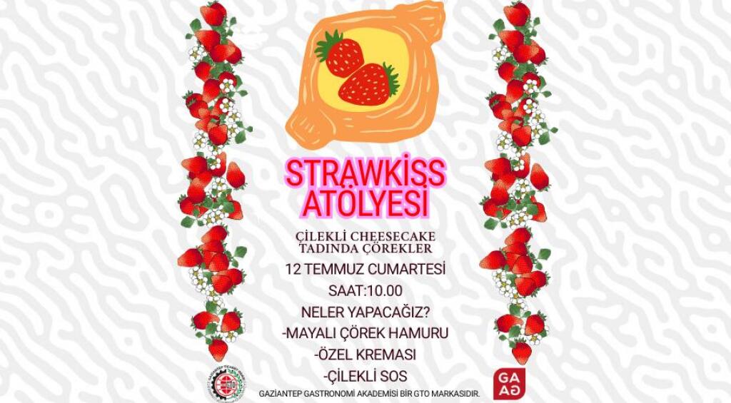 Strawkiss - Çilekli Cheesecake Tadında Çörekler