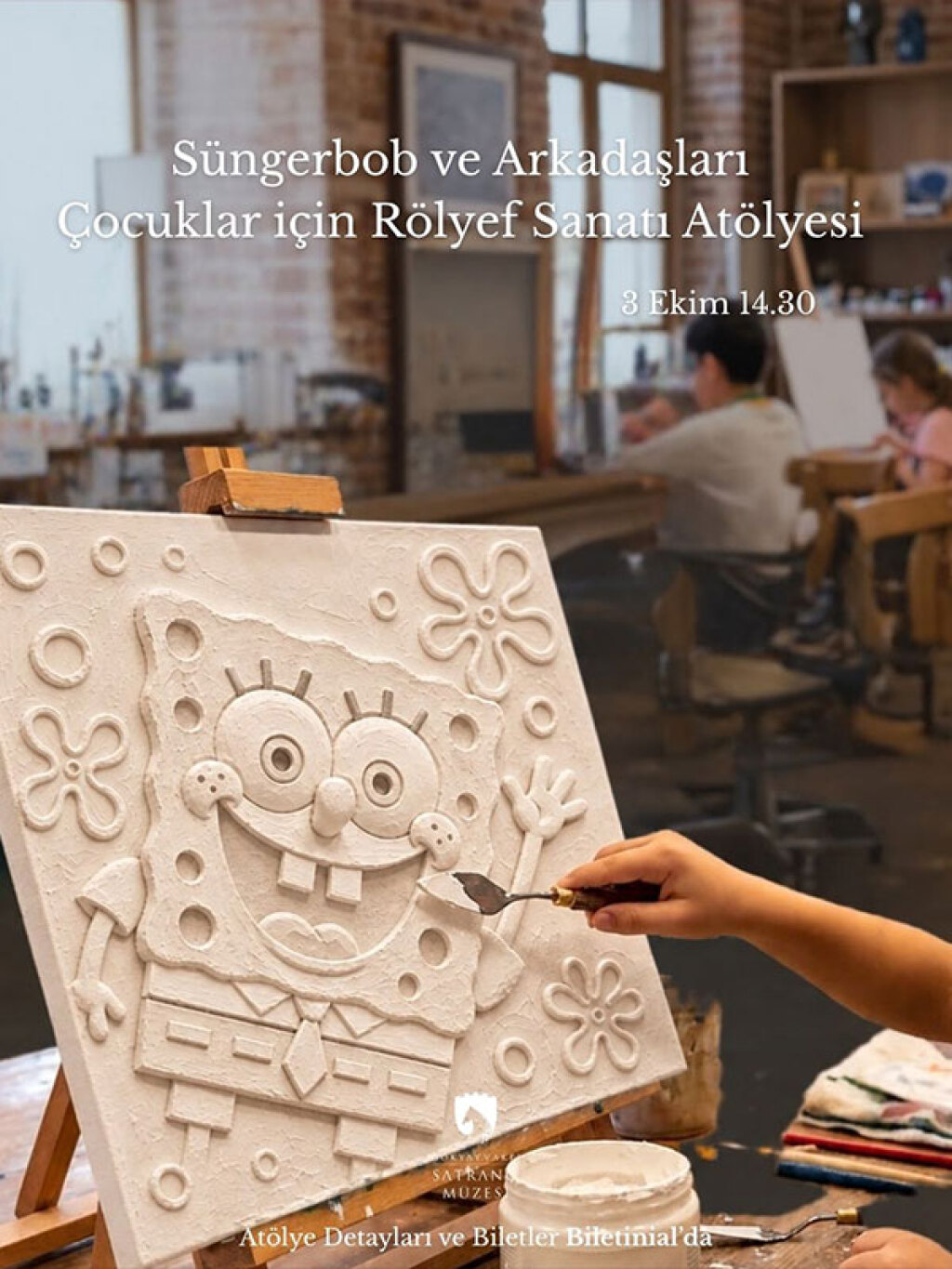 Süngerbob ve Arkadaşları: Çocuklar İçin Rölyef Sanatı Atölyesi