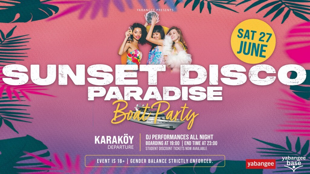 Sunset Disco Paradise Boat Party