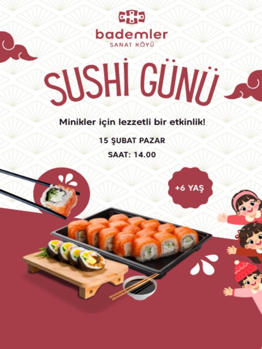 Sushi Günü Çocuklar İçin Sushi Yapım