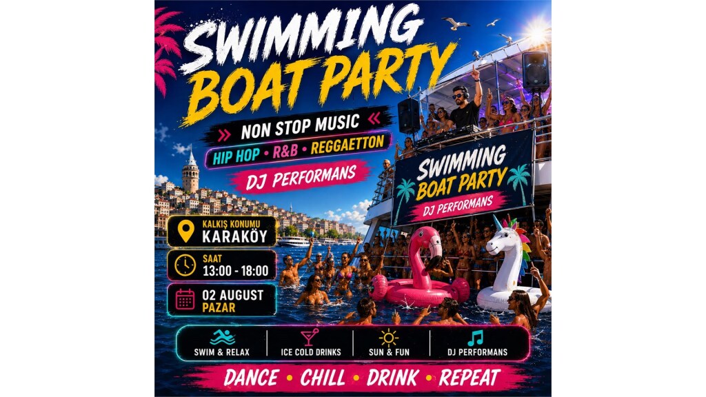 Swimming boat Party