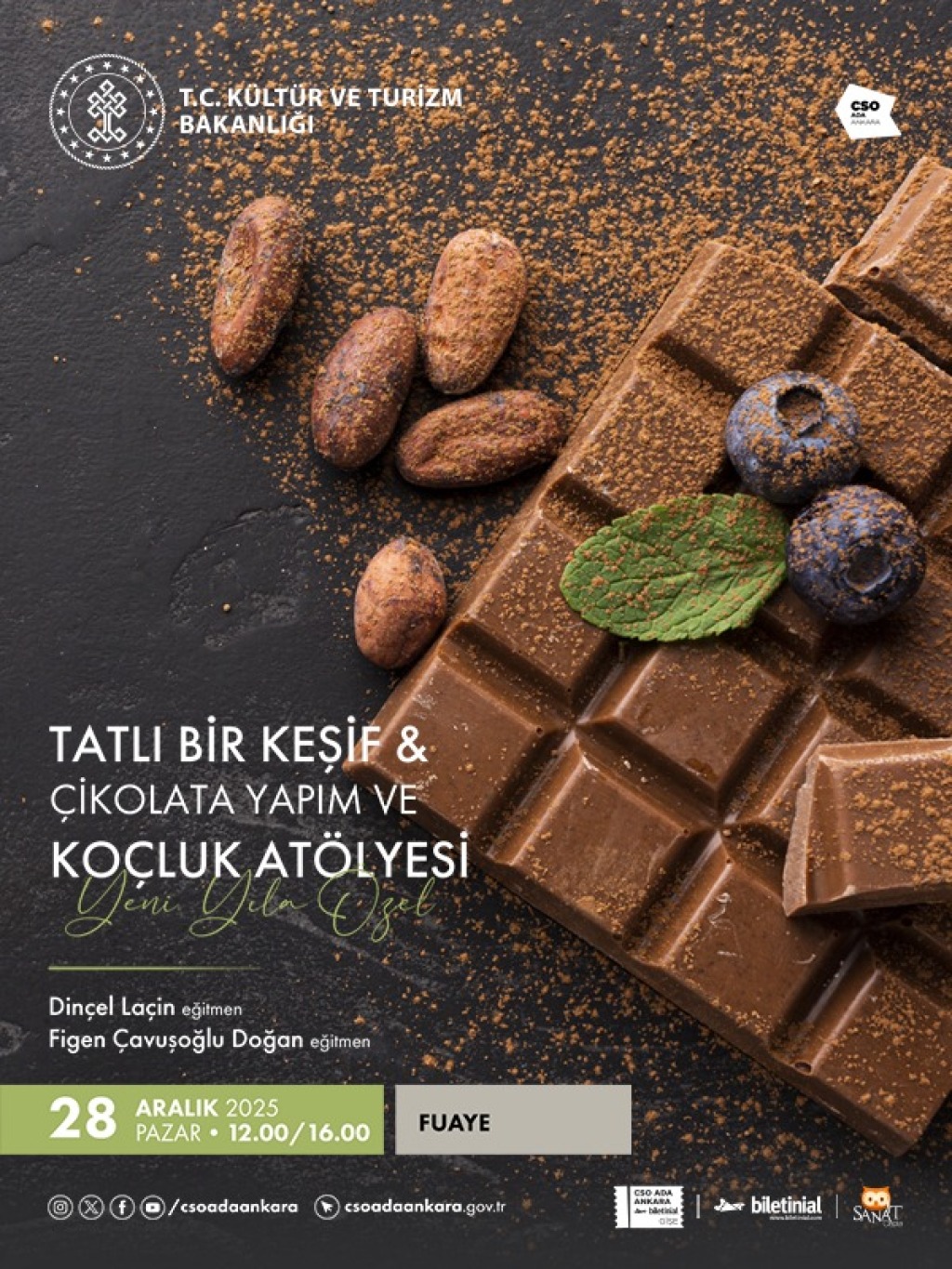 Tatlı Bir Keşif & Çikolata Yapım ve Koçluk Atölyesi "Yeni Yıla Özel"