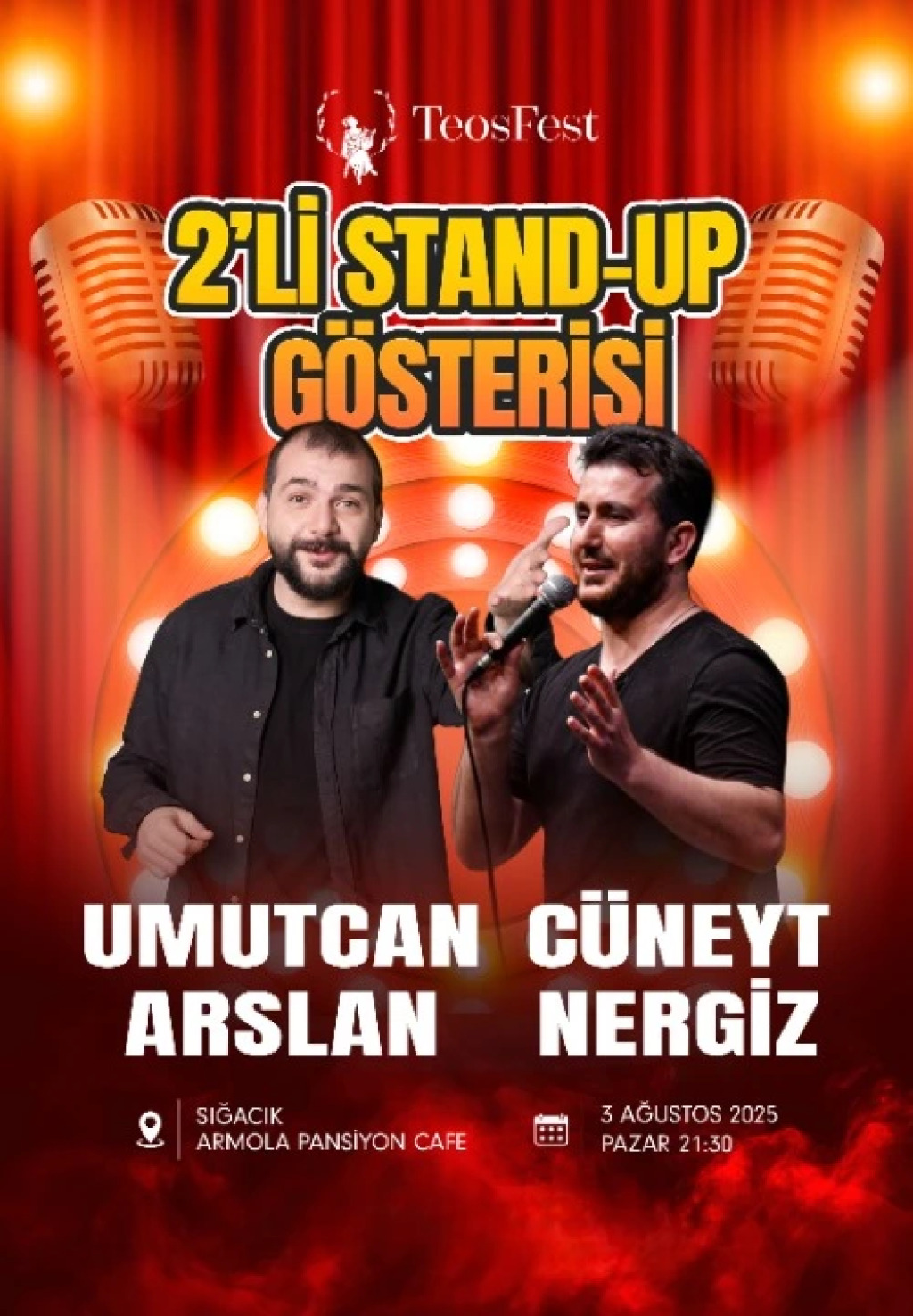 TeosFest 2025 Stand-Up Gösterileri-Umutcan Arslan – Cüneyt Nergiz 2'li