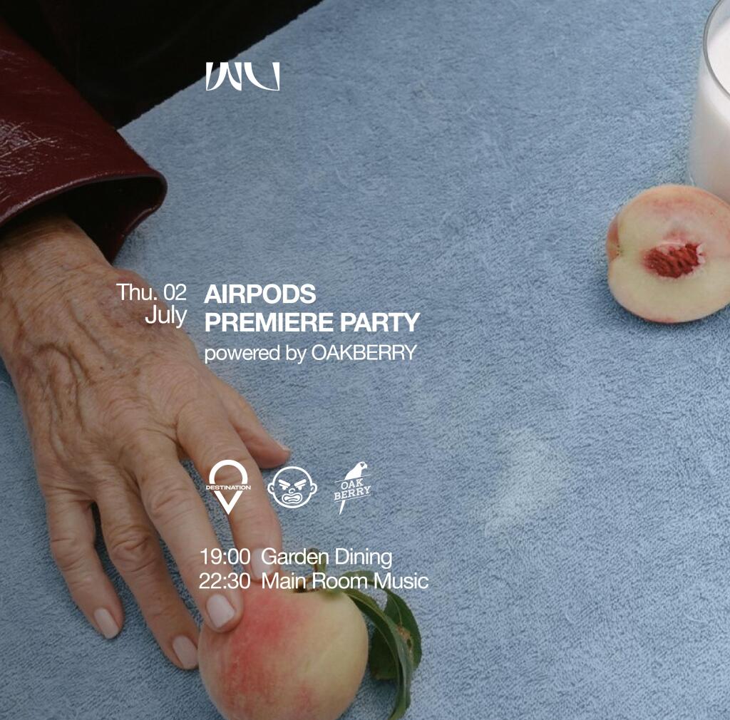 This week at Wu: thursday AIRPODS PREMIERE PARTY