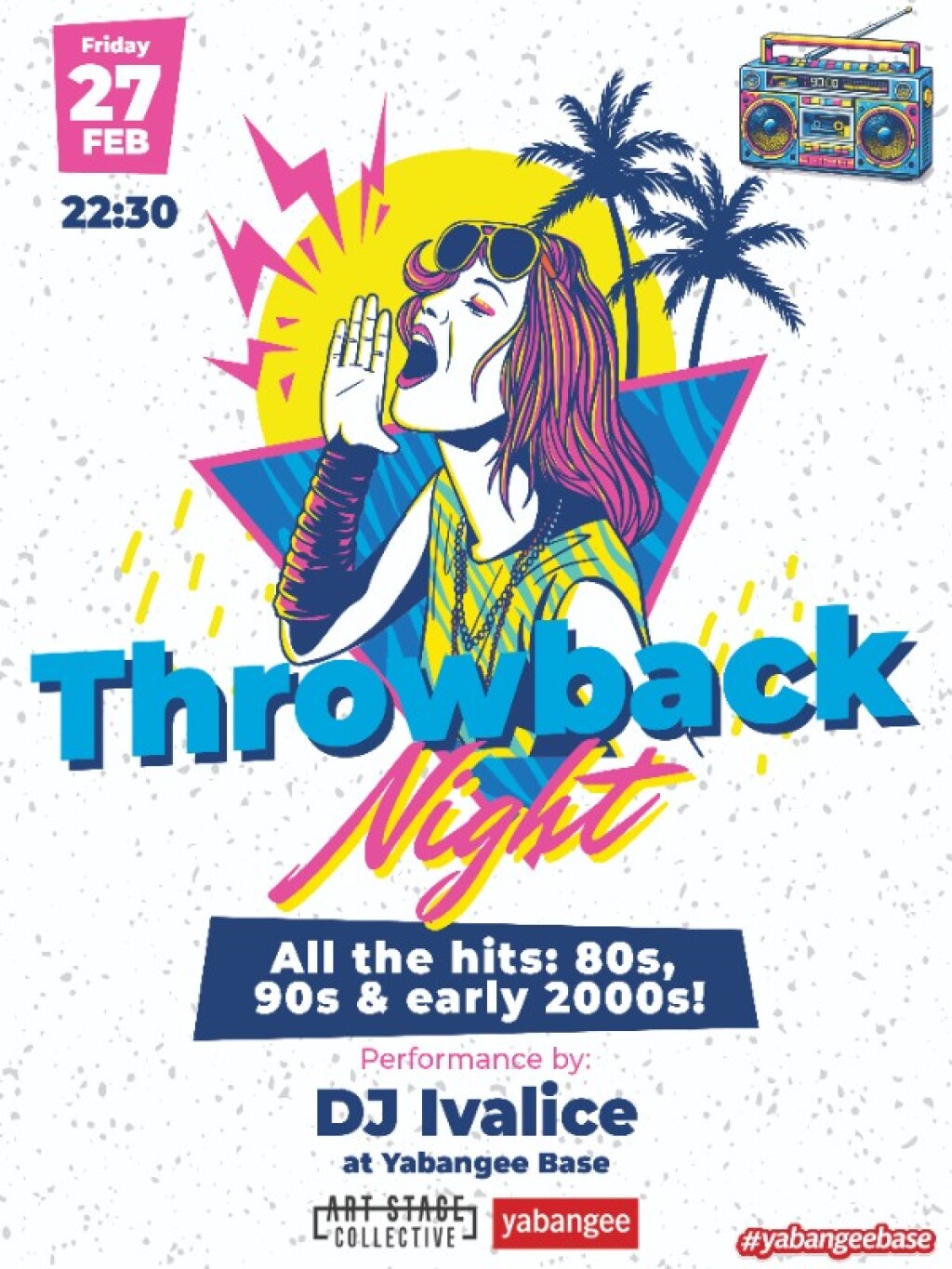 Throwback Night: Hits from the 80s, 90s, and early 2000s!