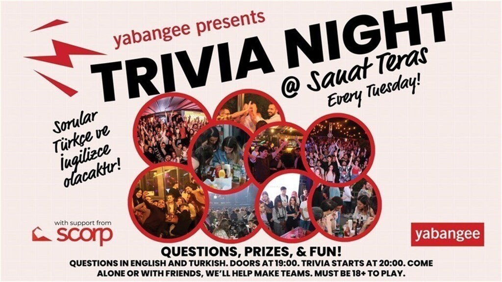 Trivia Night #186: Questions in English & Turkish