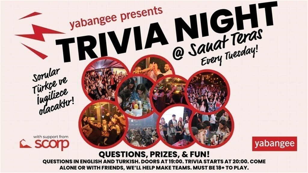 Trivia Night #187: Questions in English & Turkish