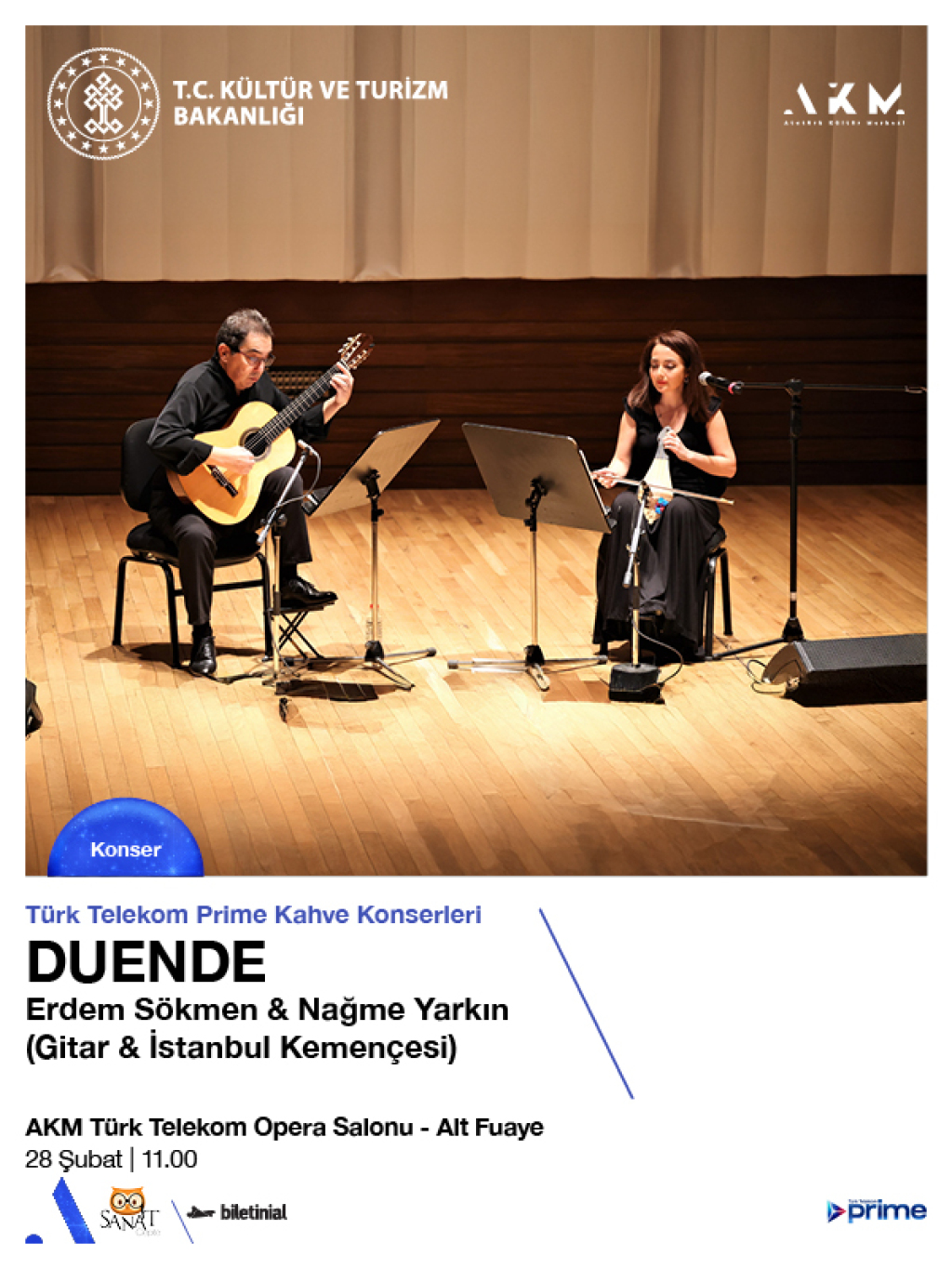 Türk Telekom Prime Kahve Konserleri Duende - Erdem Sökmen & Nağme Yarkın