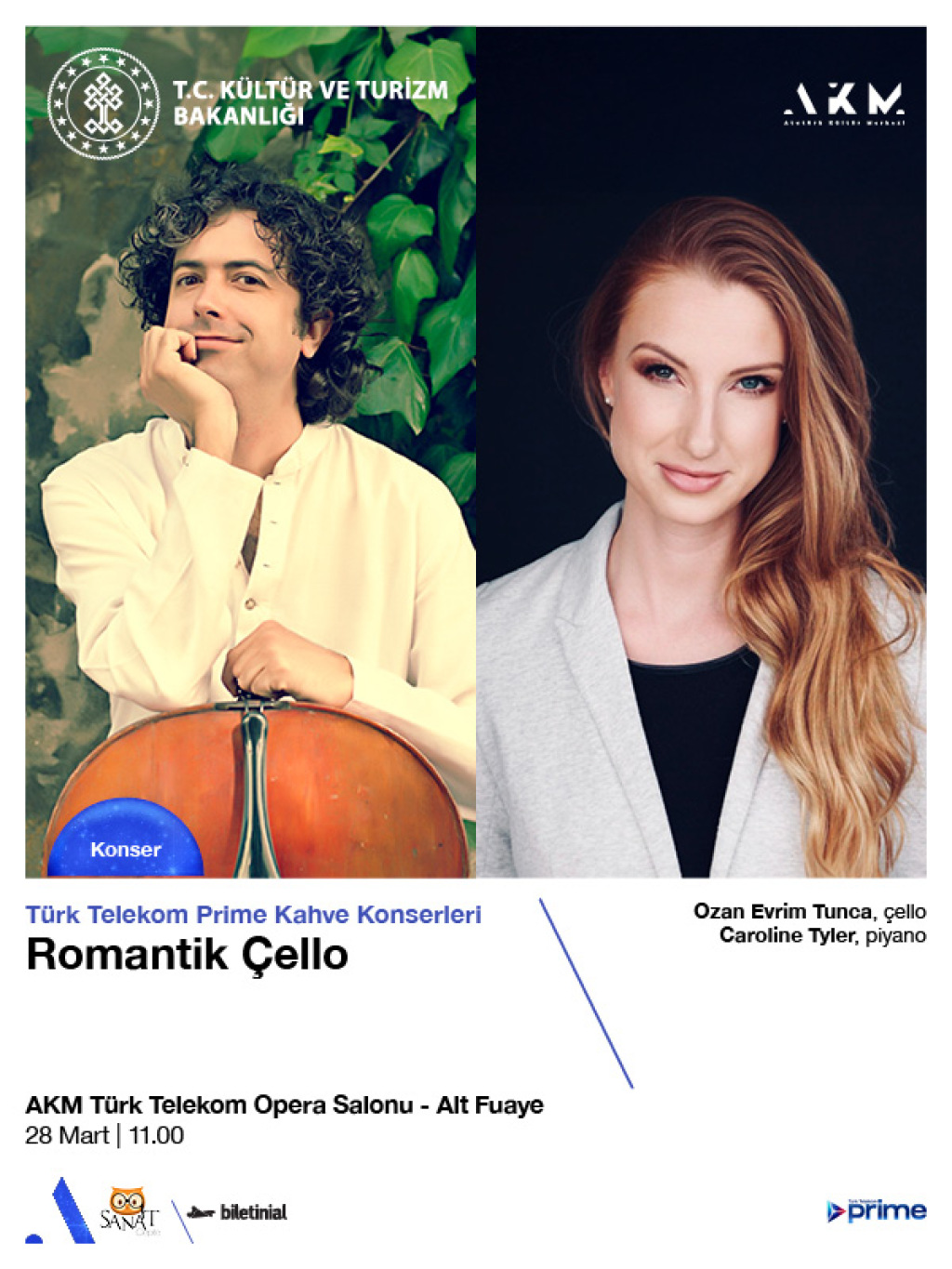 Türk Telekom Prime Kahve Konserleri Romantik Çello