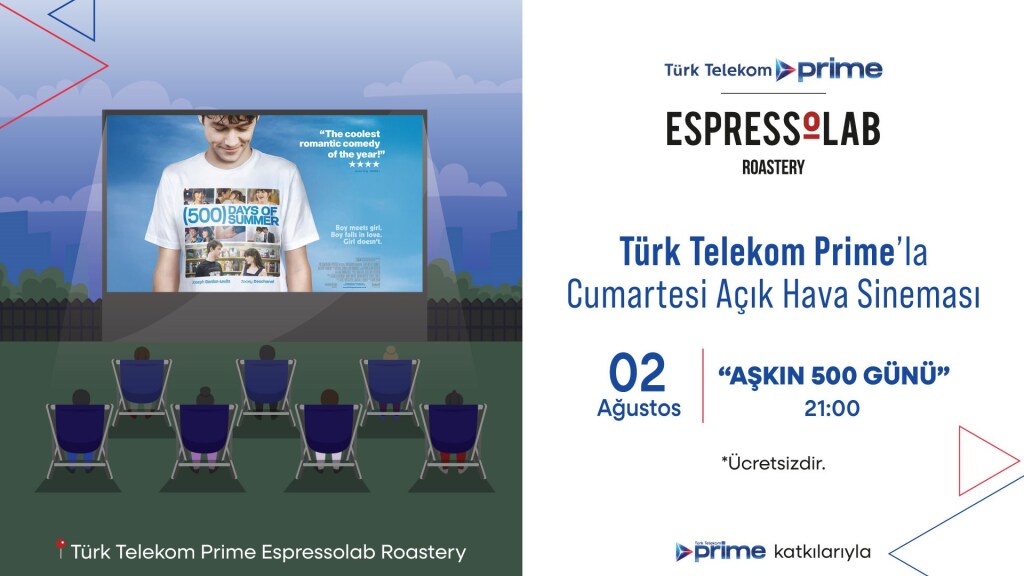 Türk Telekom Prime'la Cumartesi Açık Hava Sineması- Aşkın 500 Günü