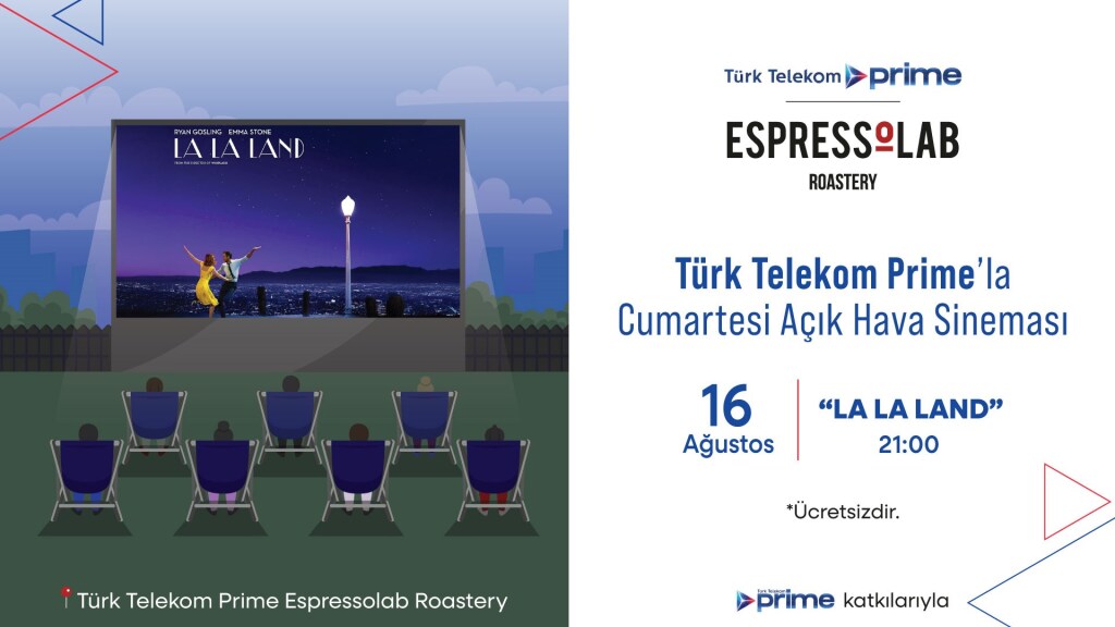 Türk Telekom Prime'la Cumartesi Açık Hava Sineması- La La Land Aşıklar Şehri