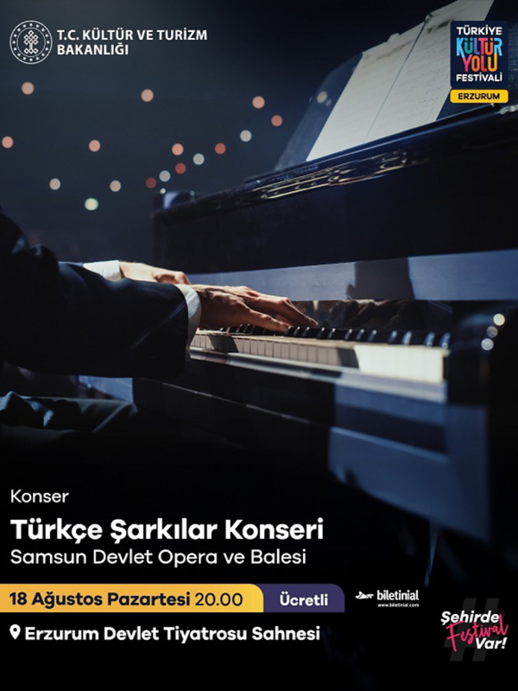 Türkçe Şarkılar Konseri - Samsun DOB - Erzurum Kültür Yolu