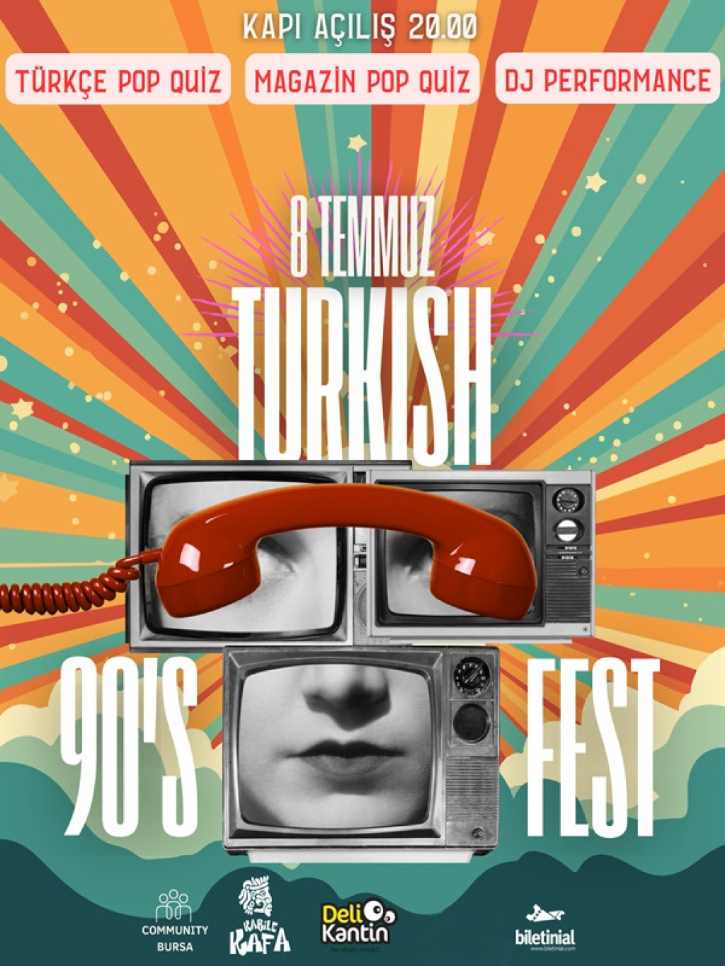 Turkish 90's Fest-Türkçe Pop-Magazin Quız Nıght