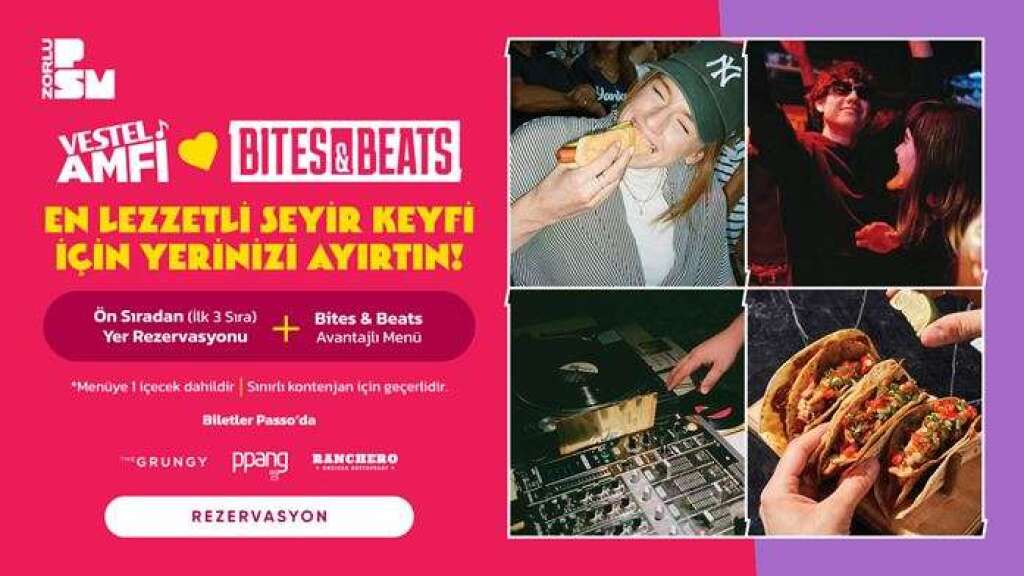 TuzBiber 3'lü Stand Up - Bites & Beats Yemek ve Ön Sıra Rezervasyon