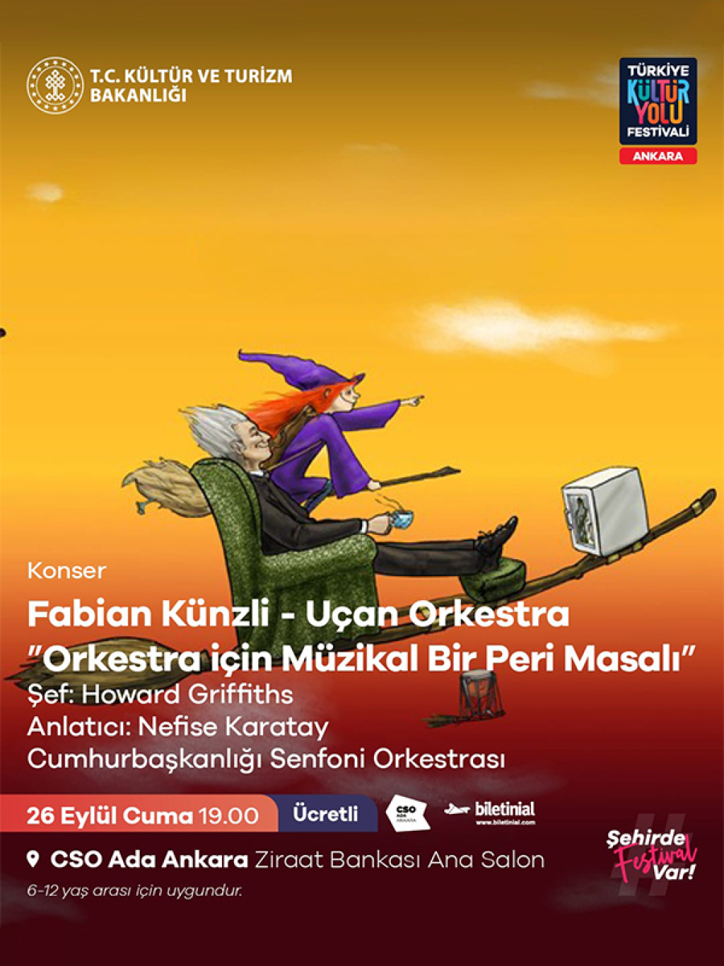 "Uçan Orkestra" Ankara Kütür Yolu Festivali Cumhurbaşkanlığı Senfoni Orkestrası