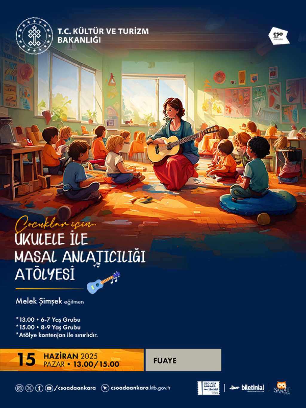 Ukulele İle Masal Anlatıcılığı Atölyesi