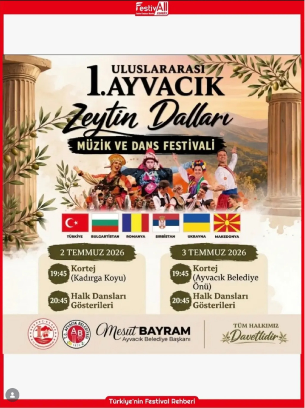 Uluslararası Ayvacık Zeytin Dalları Müzik Ve Dans