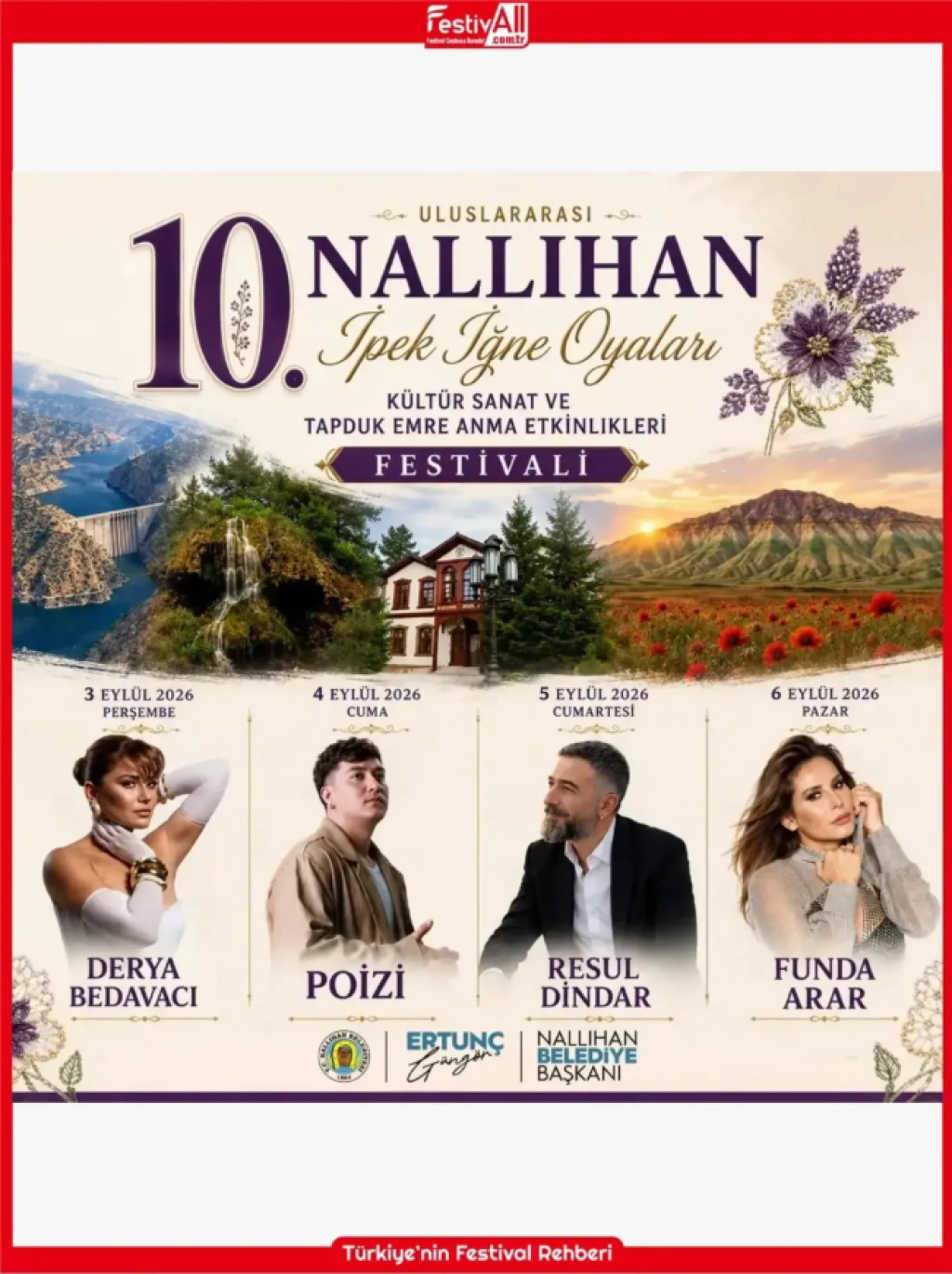 Uluslararası Nallıhan İpek İğne Oyaları Kültür Sanat Ve Tapduk Emre Anma