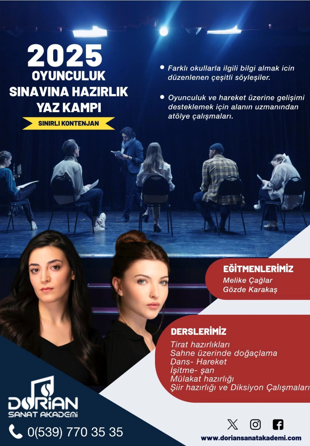 Üniversite Tiyatro - Oyunculuk Bölümüne Hazırlık Yaz Kampı