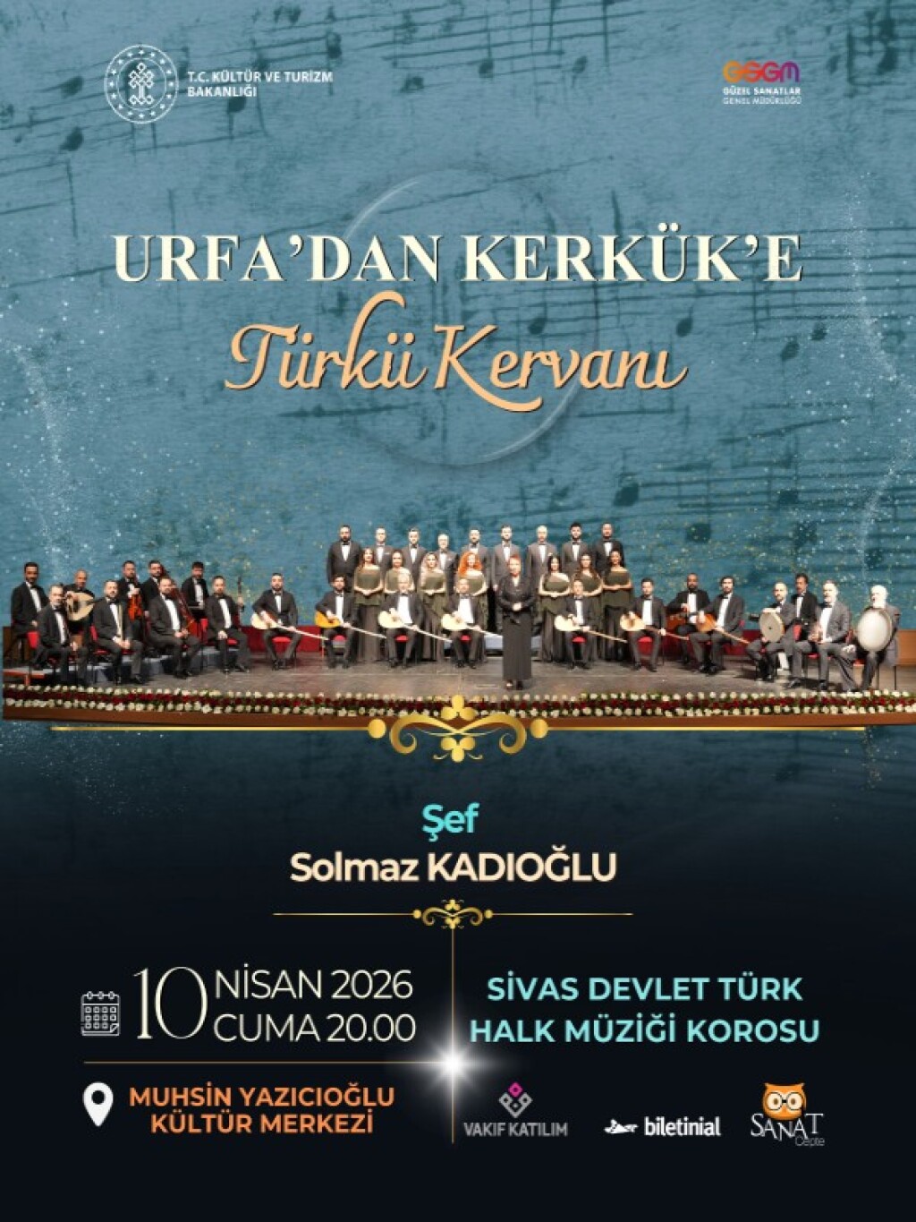 Urfa'dan Kerkük'e Türkü Kervanı Konseri - Sivas Devlet Türk Halk Müziği Korosu