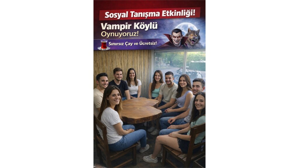 Vampir Köylü – Sosyal Oyun Gecesi | Tuzla