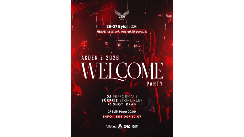 Welcome Party 27 Eylül Pazar