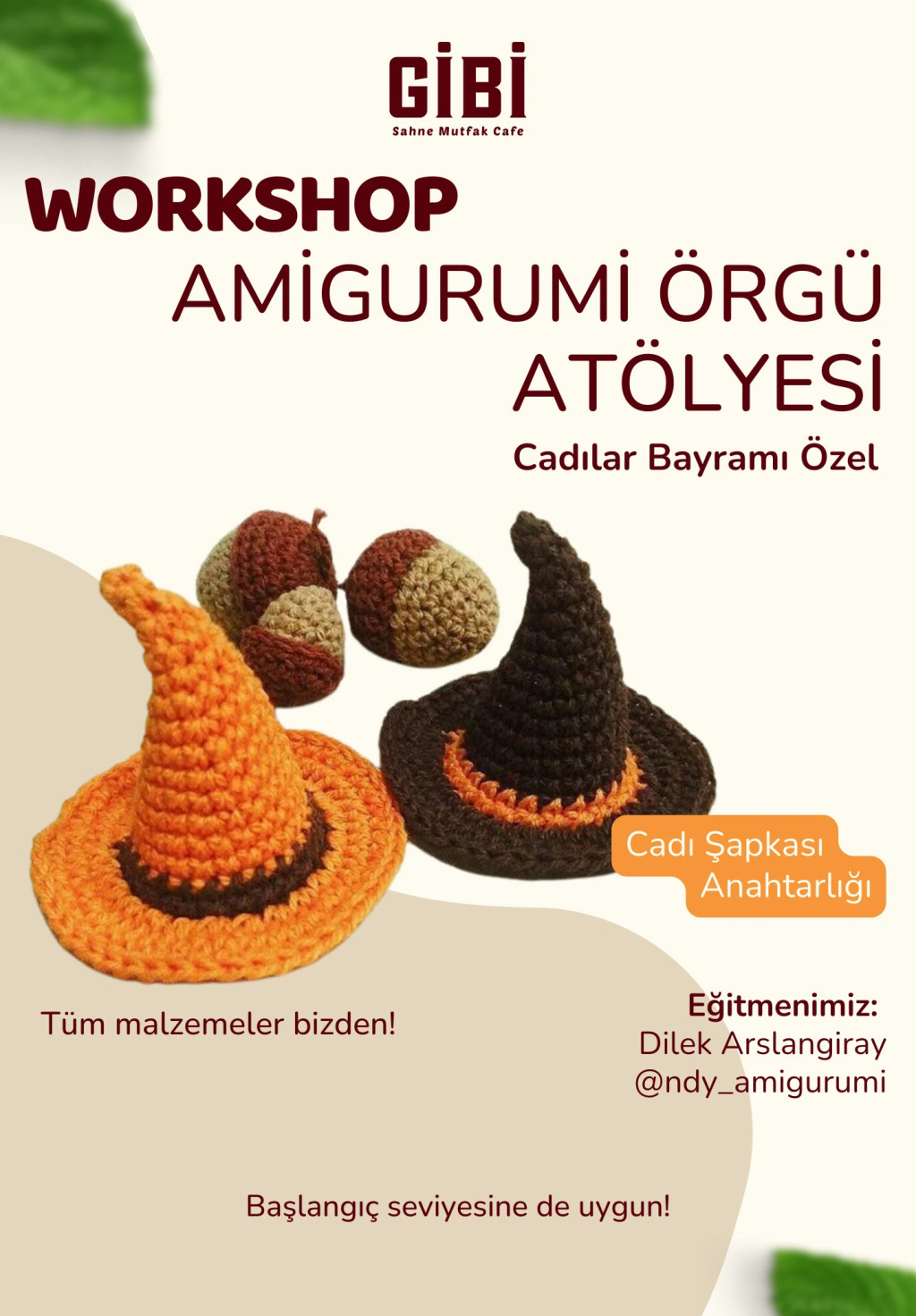 Workshop: Amigurumi Anahtarlık Atölyesi (Cadılar Bayramı Özel)
