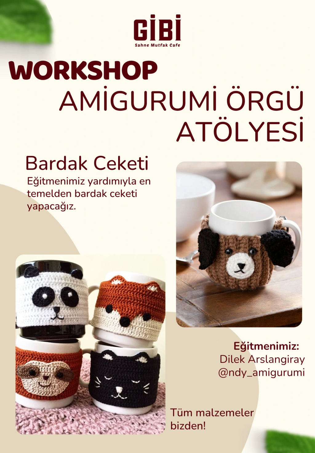 Workshop: Bardak Ceketi Örgü Atölyesi