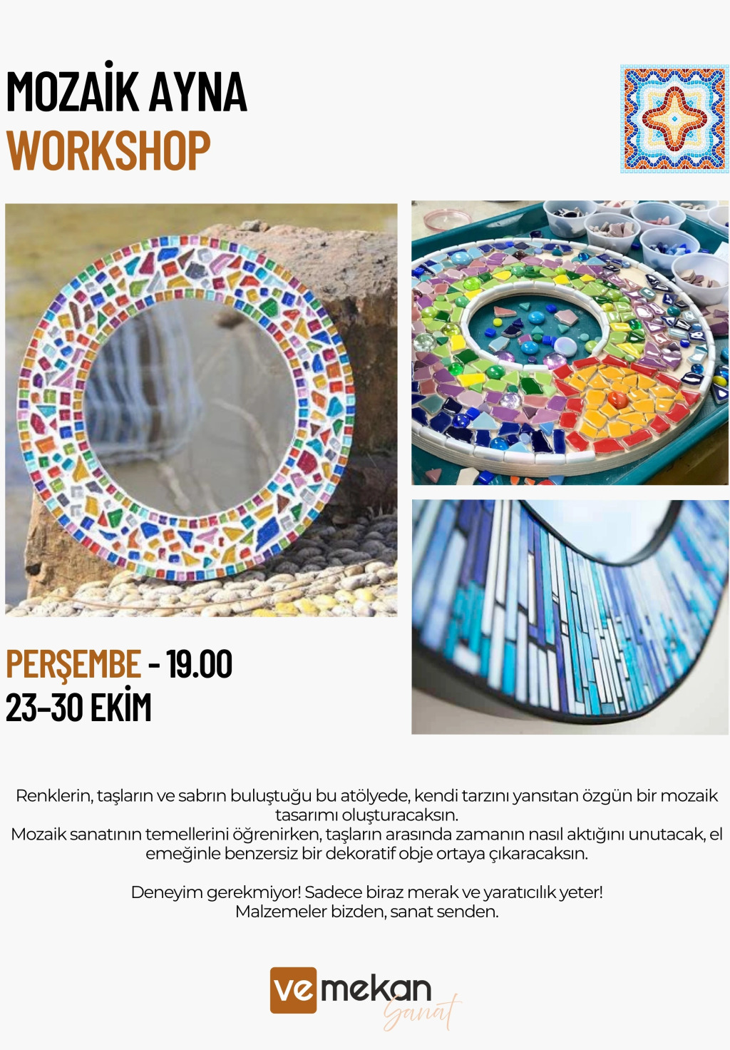 Workshop: Mozaik Ayna X veMekan