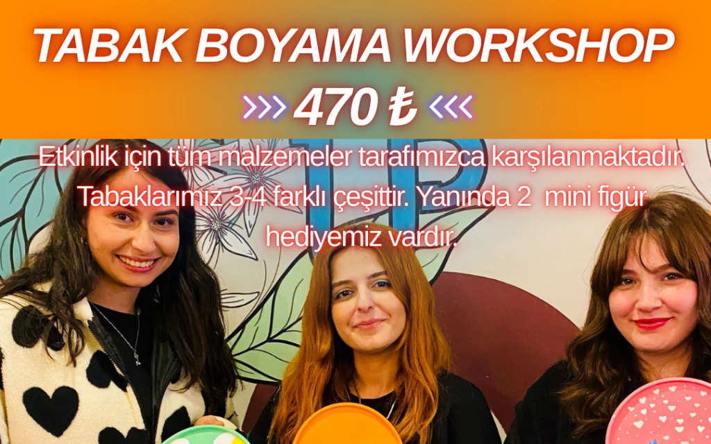 Workshop: Sanatco.Ankara | Tabak Boyama (2 Mini Figür Hediyeli)