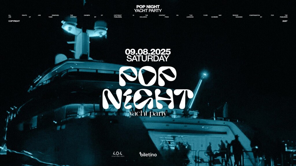 Yacht Party-Pop Night