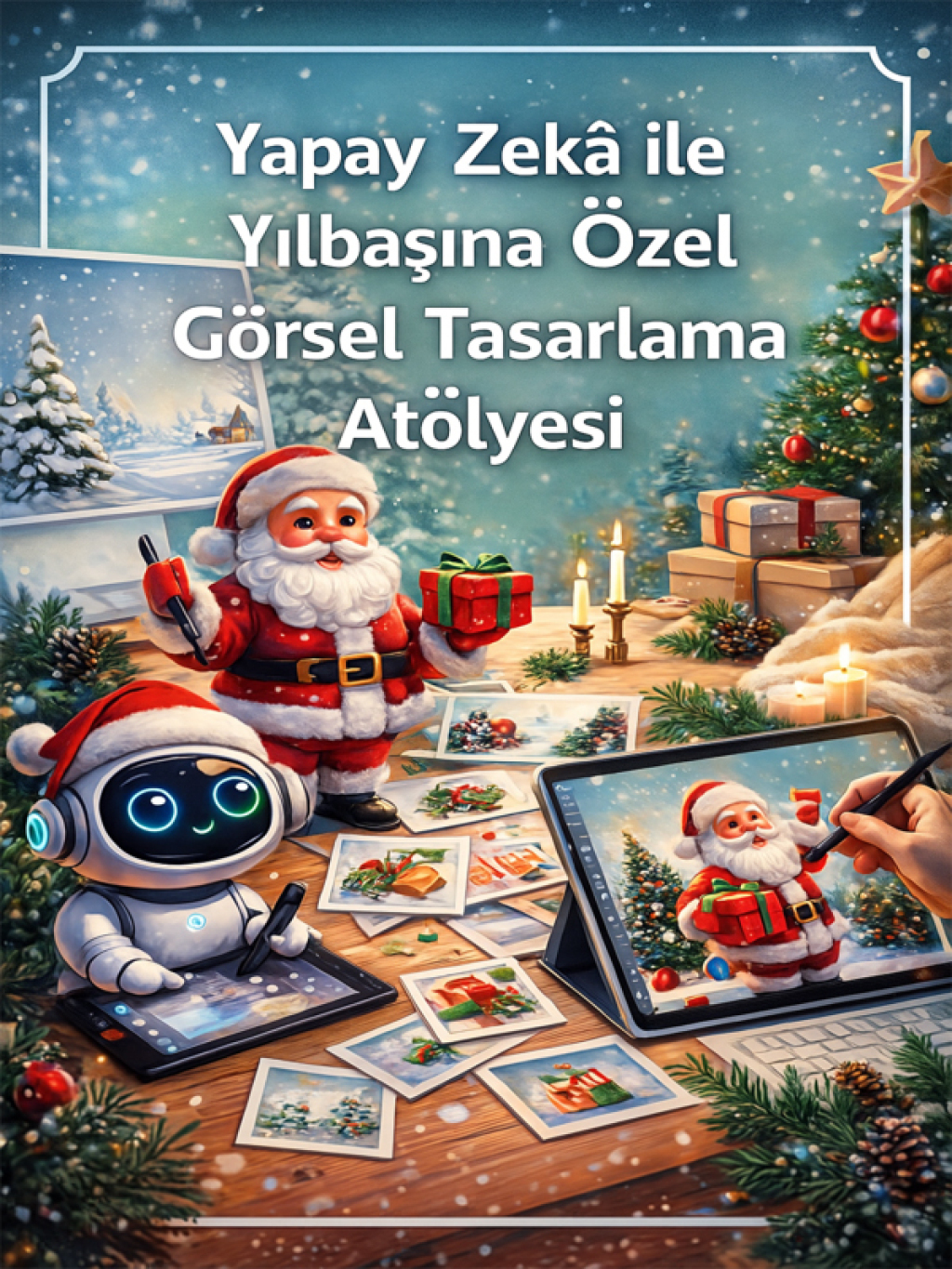 Yapay Zeka ile Yılbaşına Özel Görsel Tasarlama Atölyesi