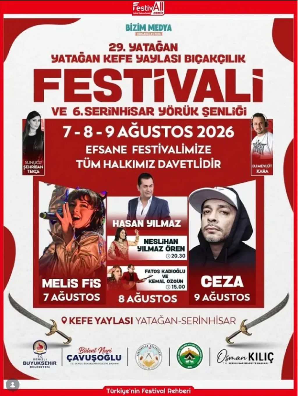 Yatağan Kefe Yaylası Bıçakçılık Festivali Ve Serinhisar Yörük Şenliği