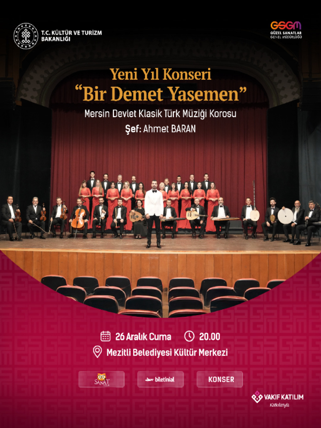 Yeni Yıl Konseri "Bir Demet Yasemen" - Mersin Devlet Klasik Türk Müziği Korosu