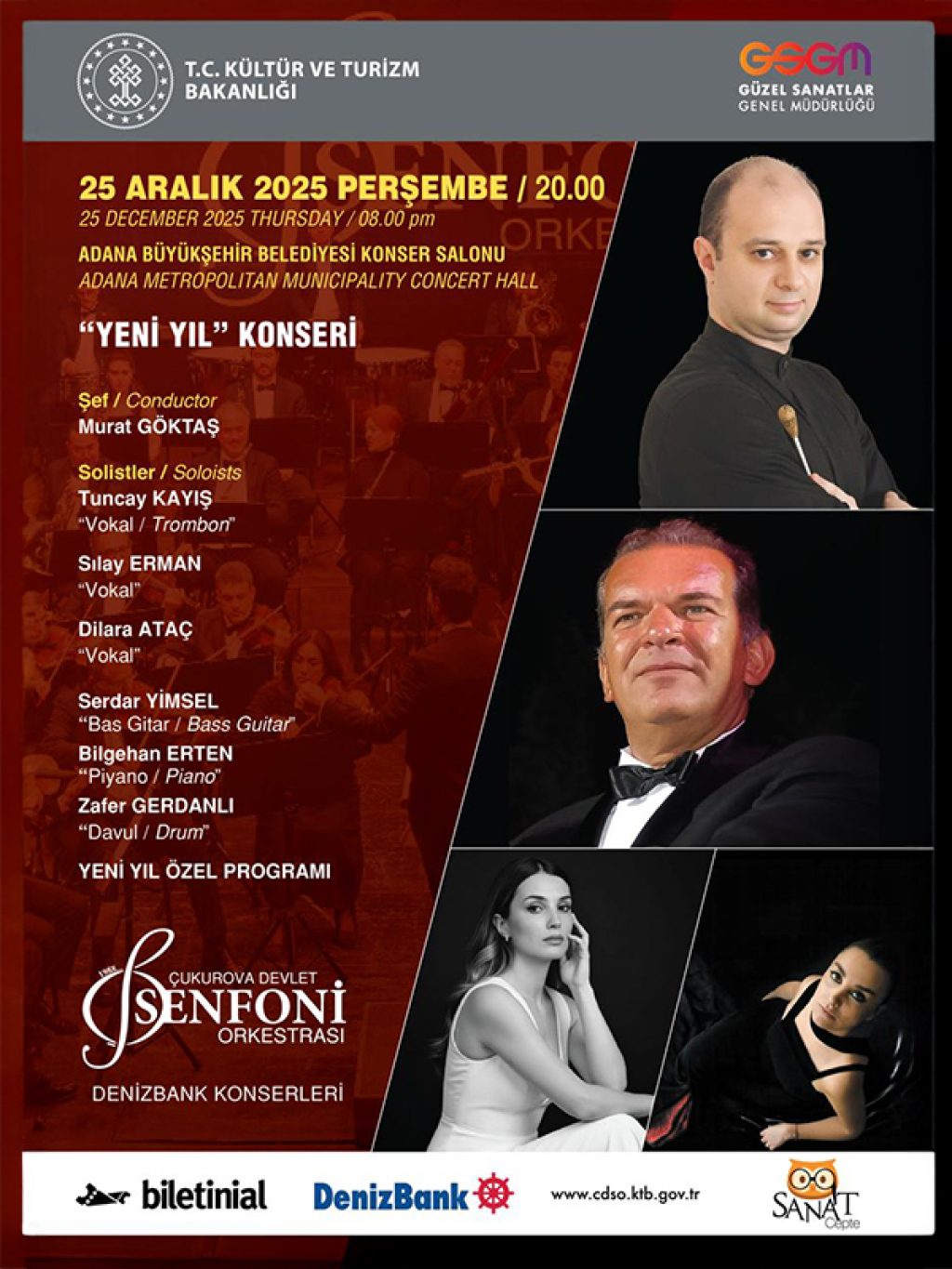 Yeni Yıl Konseri - Çukurova Devlet Senfoni Orkestrası