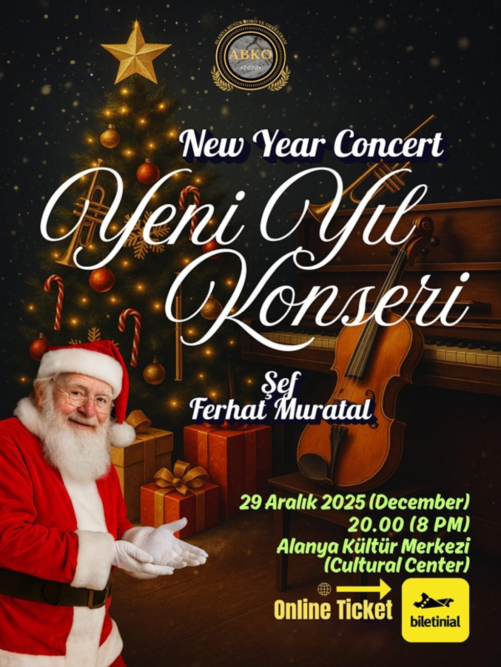 Yeni yıl konseri - orkestra koro eşlikli