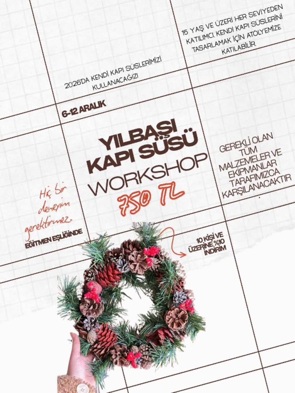 Yılbaşı Kapı Süsü Atölyesi