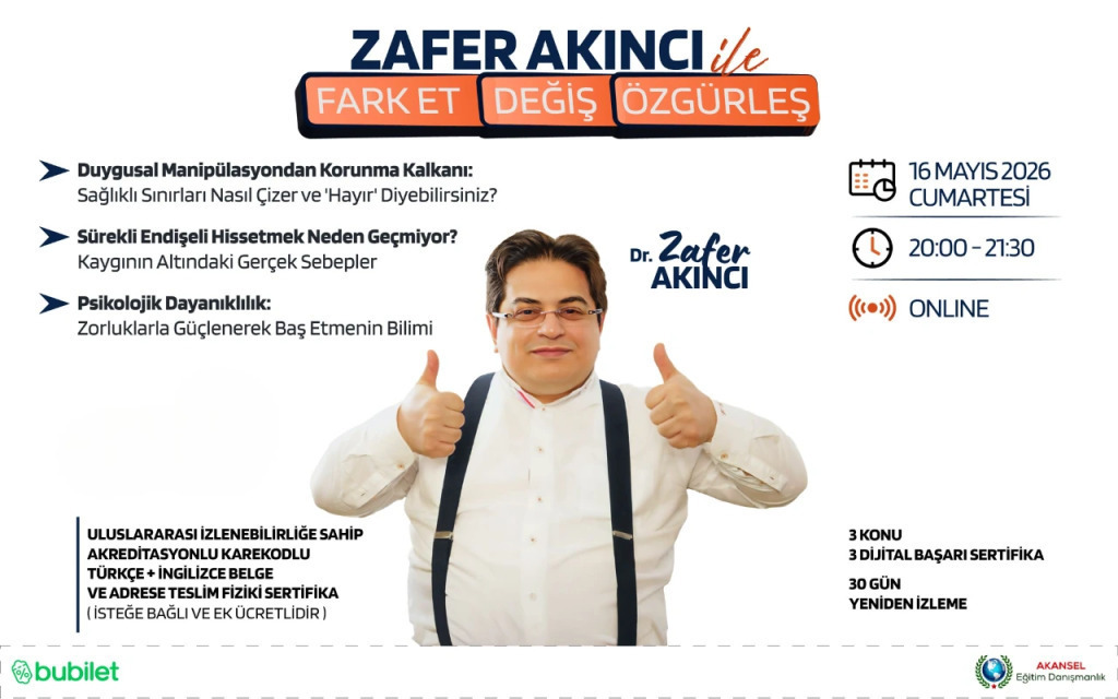 Zafer Akıncı ile Fark Et, Değiş, Özgürleş