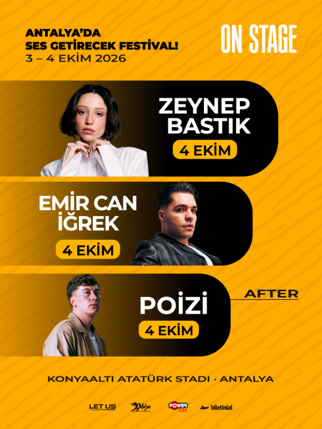Zeynep Bastık & Emir Can İğrek & Poizi | On Stage Antalya 2026