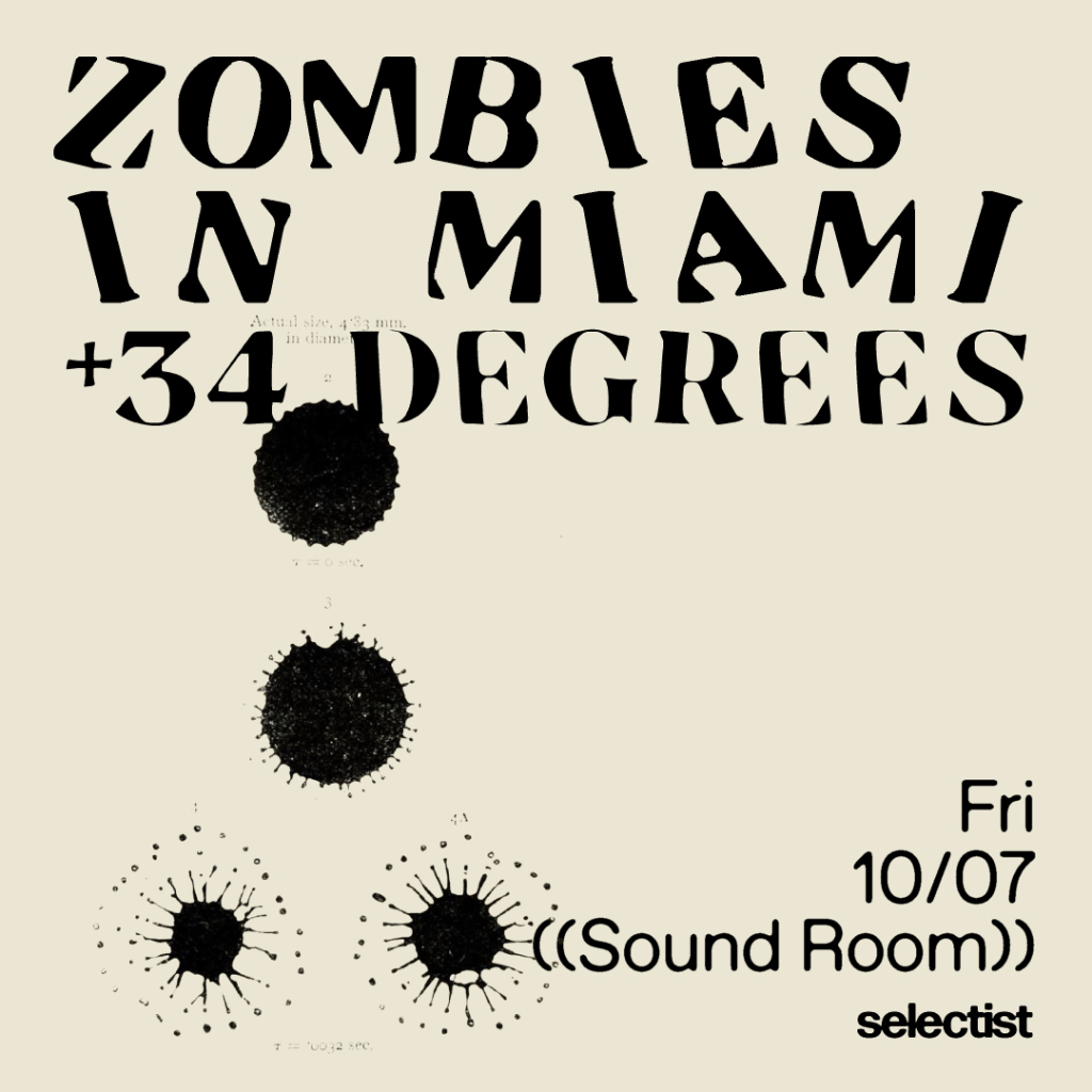 Zombies in Miami + 34 Degrees at the Sound Room